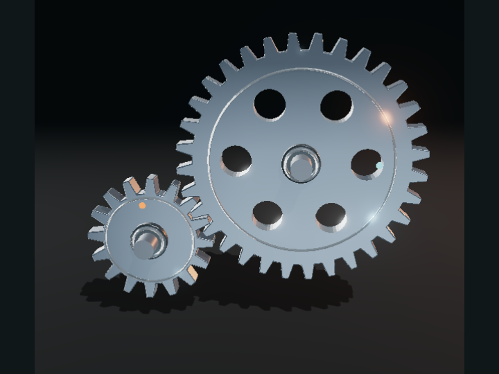 Gear ratios: an original 3D cutaway