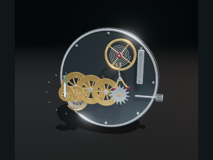 The mechanical watch: an original 3D cutaway